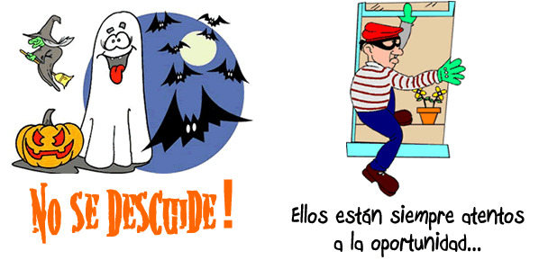 robos durante halloween